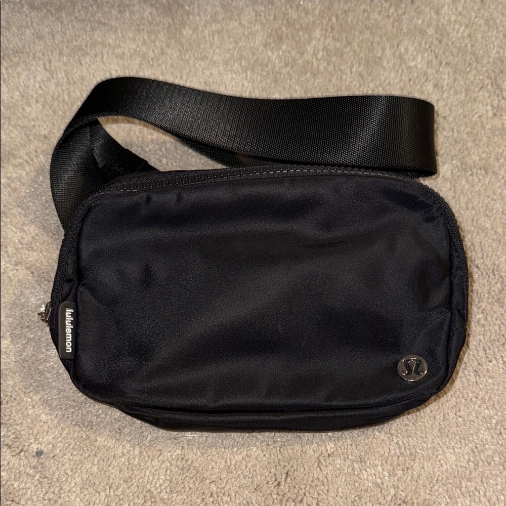 Lululemon Athletica Black Crossbody Bag Minimalist Design